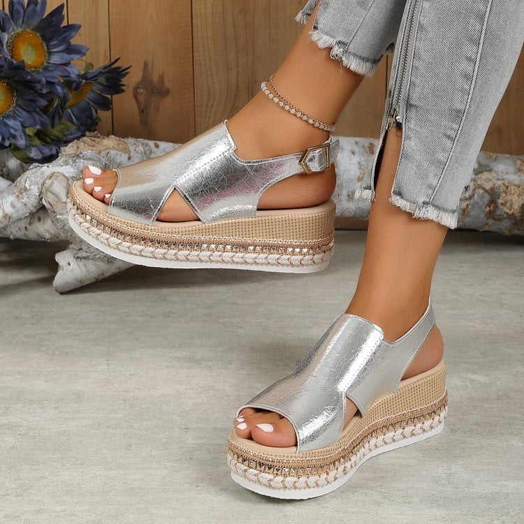 Women's Plus Size Rope Sandals