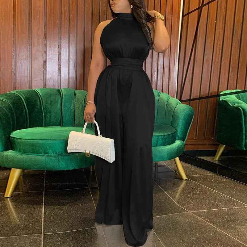 Women's Sleeveless Loose Fit Jumpsuit