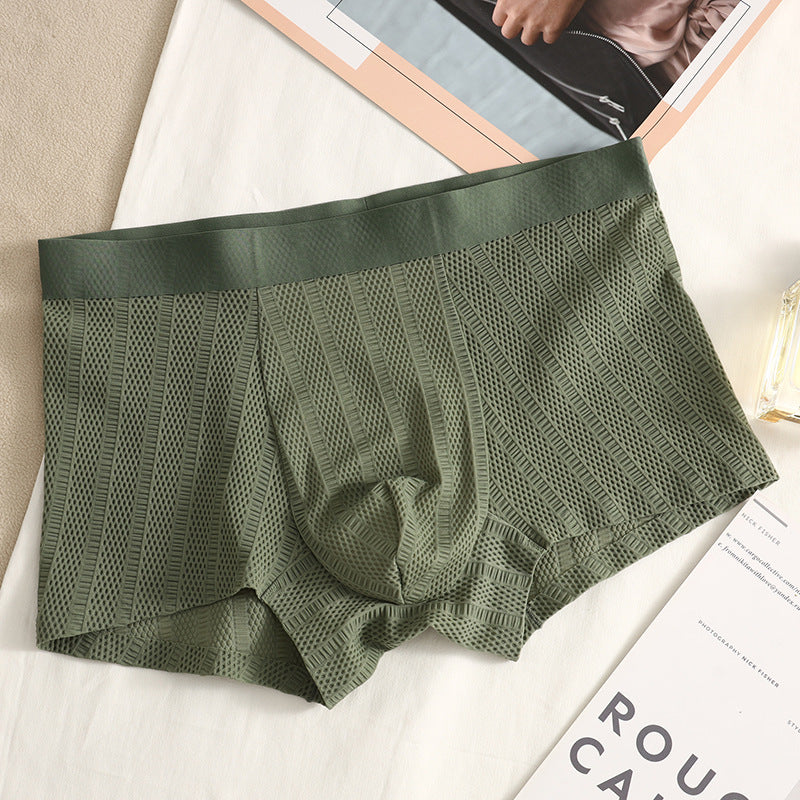 Jacquard Simple Solid Color Boxers