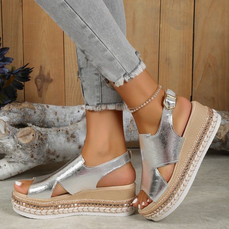 Women's Plus Size Rope Sandals