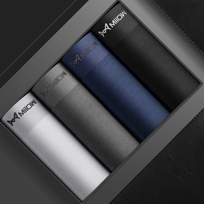 Men's Pure Cotton Underwear Set Antibacterial Breathable