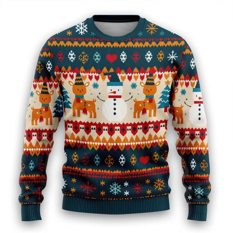 Men's Fashion Personalized Christmas Thick Needle Hoodie