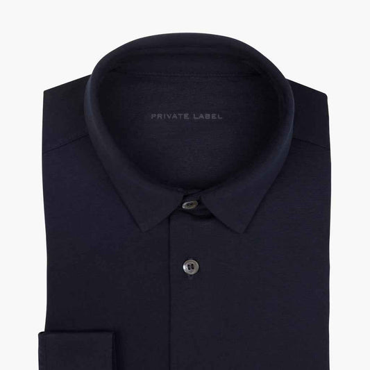 Munsieur Custom Ready-to-Wear Black Professional Luxury Slim Fit Long Sleeve