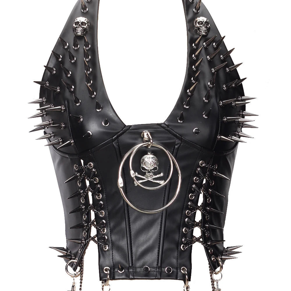 Gothic Punk Rock Spiked Grunge T-shirt