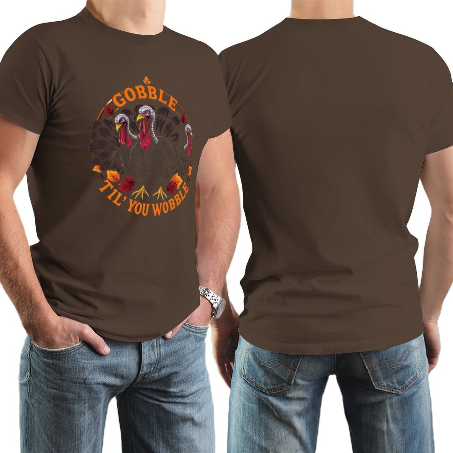 **SALE** Munsieur Men's Tee Thanksgiving Collection "Gobble Til' You Wobble"