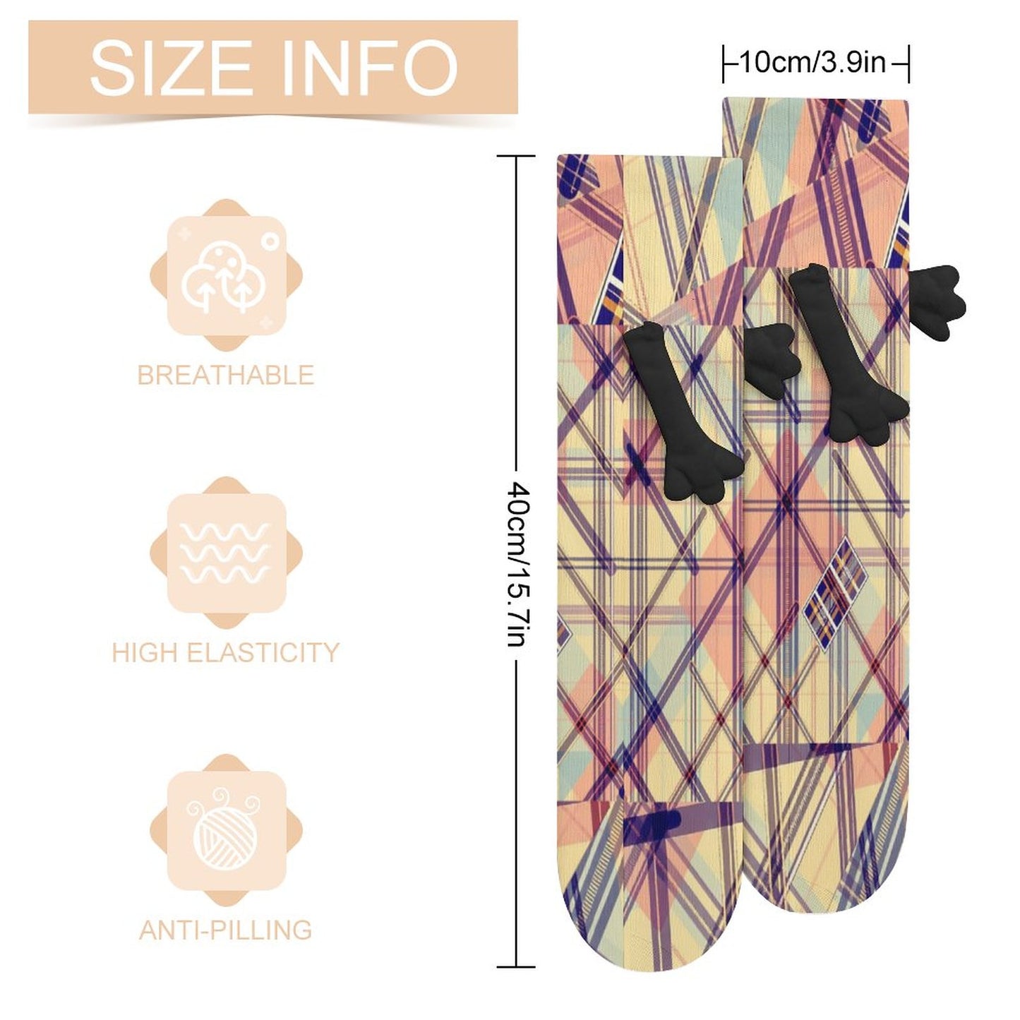 Munsieur Design Buddy Socks Magnetic Holding Hands Funny Socks accessories