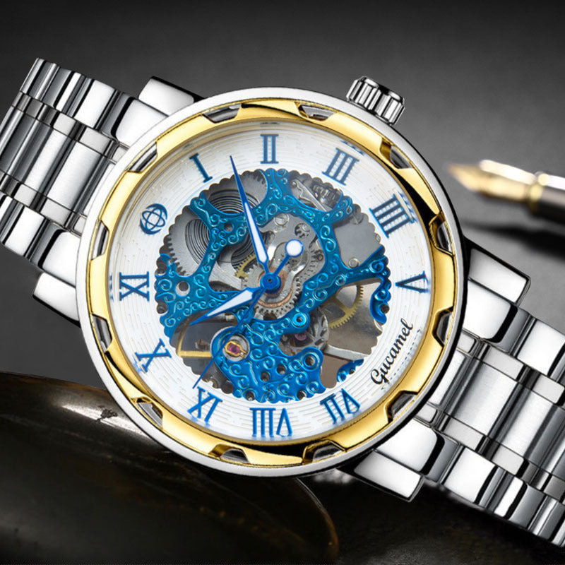 Strip Hollow Gold Manual Mechanical Watch