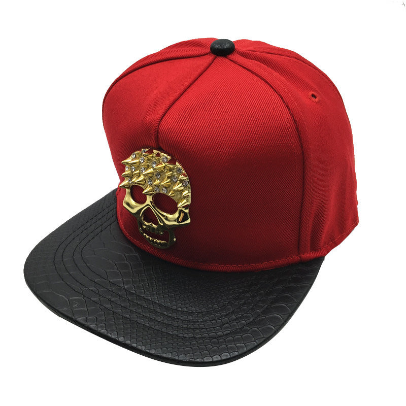 Skull Metal Logo Hip-hop Hip-hop Hat