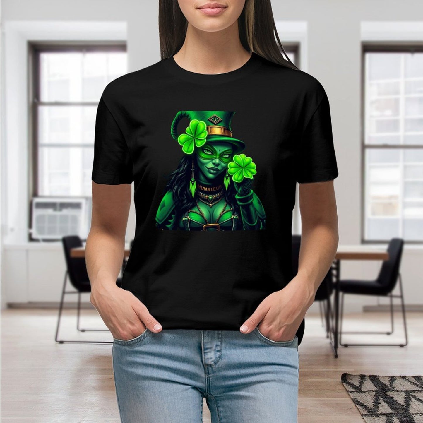 St. Patrick's Day Collection Leprechaun Mafia "Felicia" T-shirt