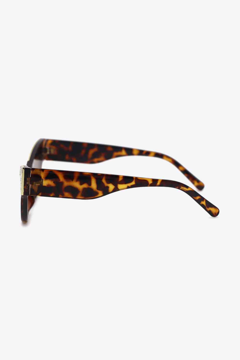UV400 Rhinestone Trim Cat-Eye Sunglasses - Munsieur