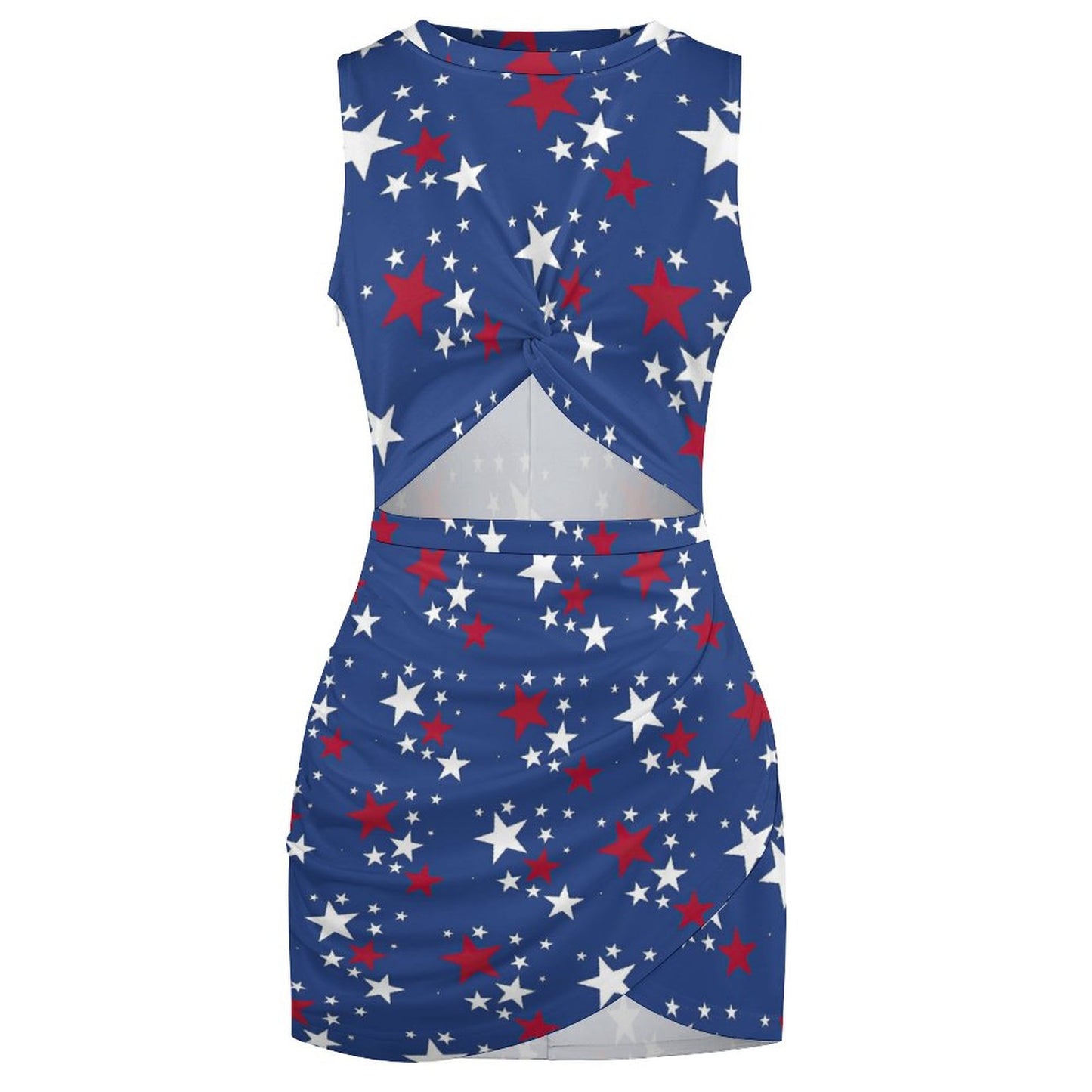 Women's Cutout Bodycon Slim Fit Dress Stars Design