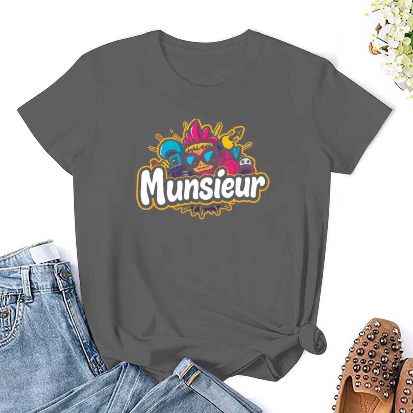 Munsieur T-Shirt for Women: Designed for Comfort, Styled for Impact for Her - Munsieur