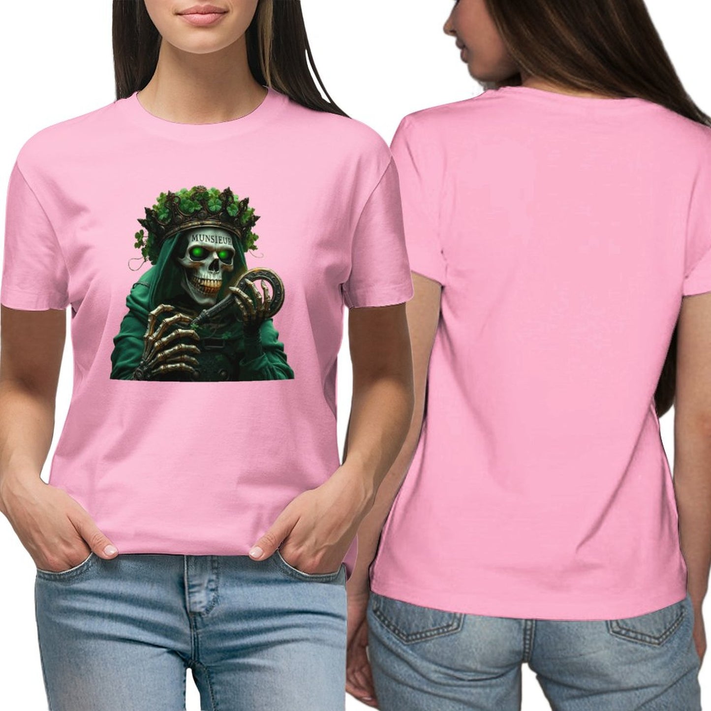 Munsieur St. Patrick's Day Collection T-Shirt for Women – Celtic Goddess Drip