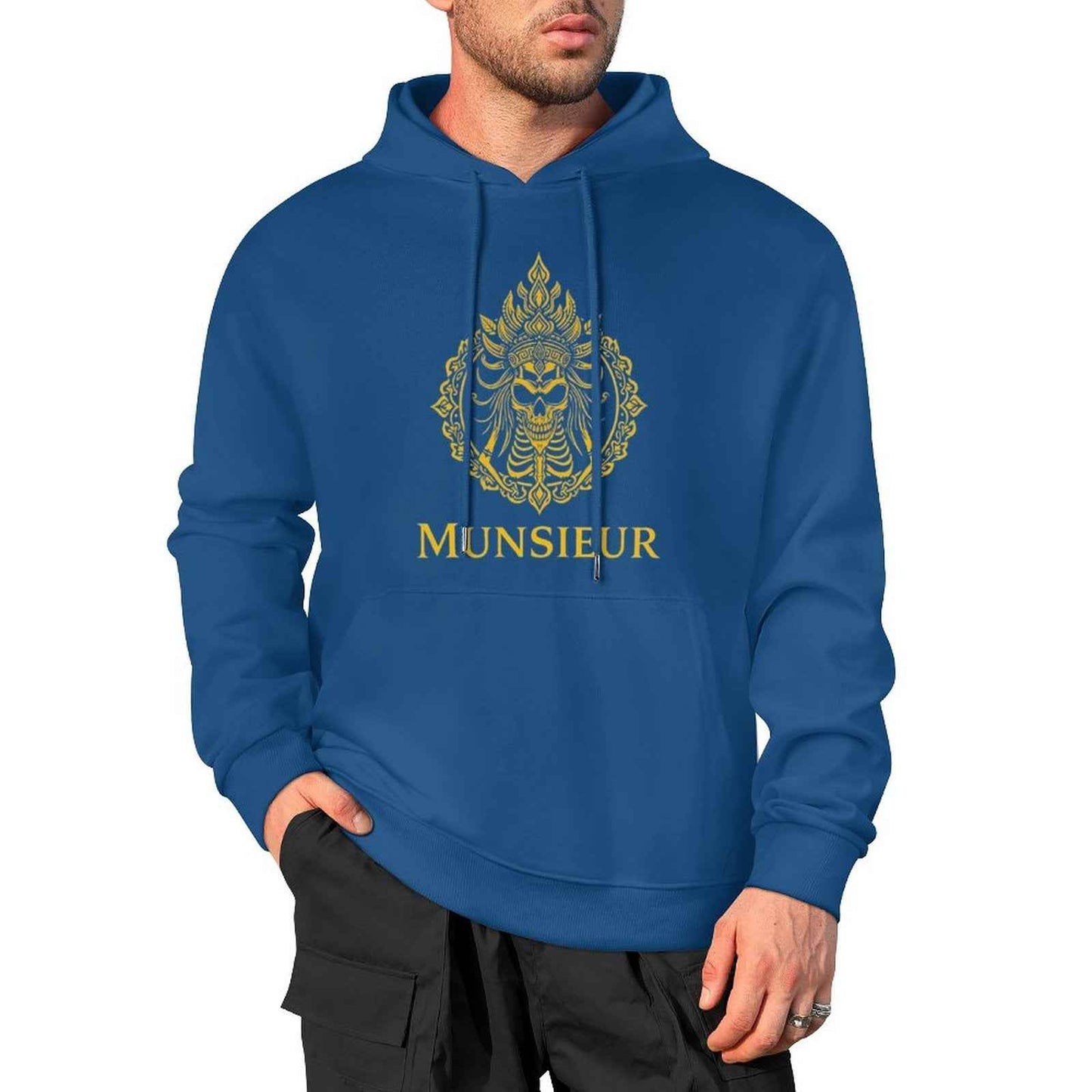 Munsieur Phantom Threads: Skull Edition Hoodie for Men - Munsieur