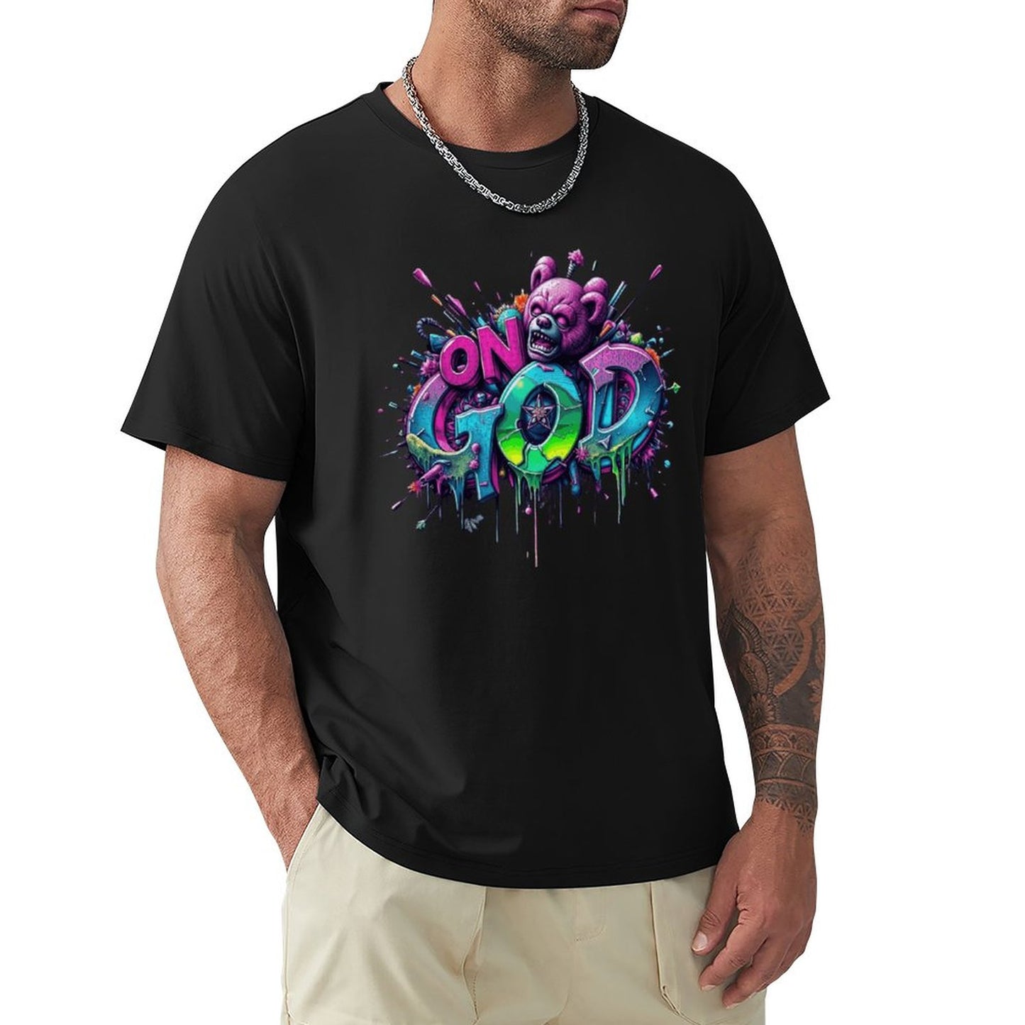 Men's Tee "On God" Streetwear Fashion Munsieur Men's Tee