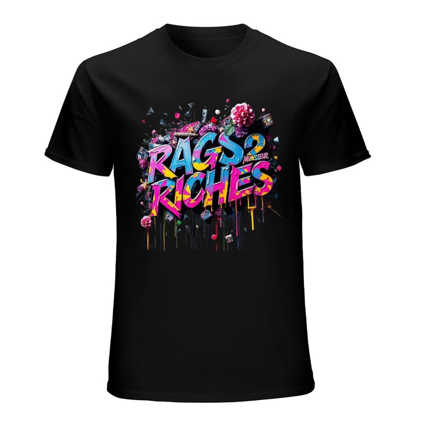 Men's Tee Munsieur Original Design "Rags2Riches" Streetwear Design