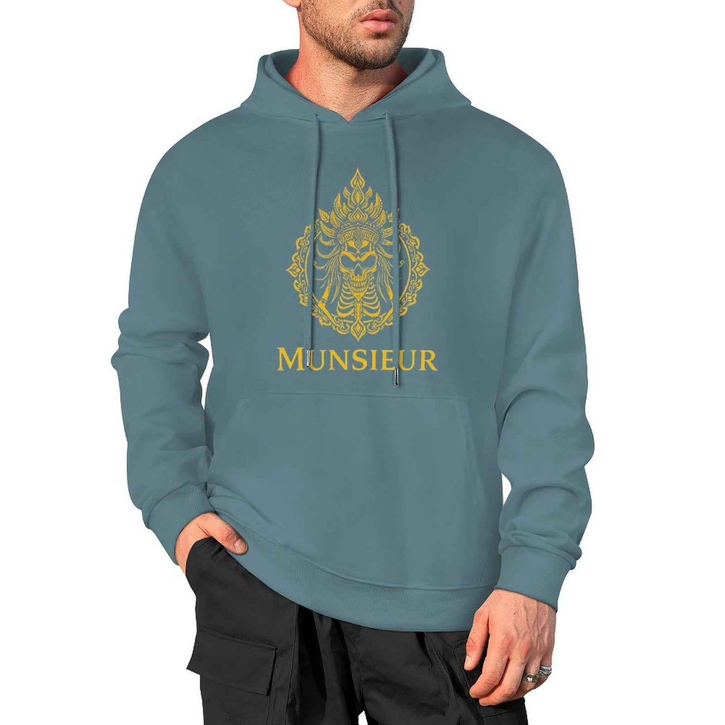 Munsieur Phantom Threads: Skull Edition Hoodie for Men - Munsieur