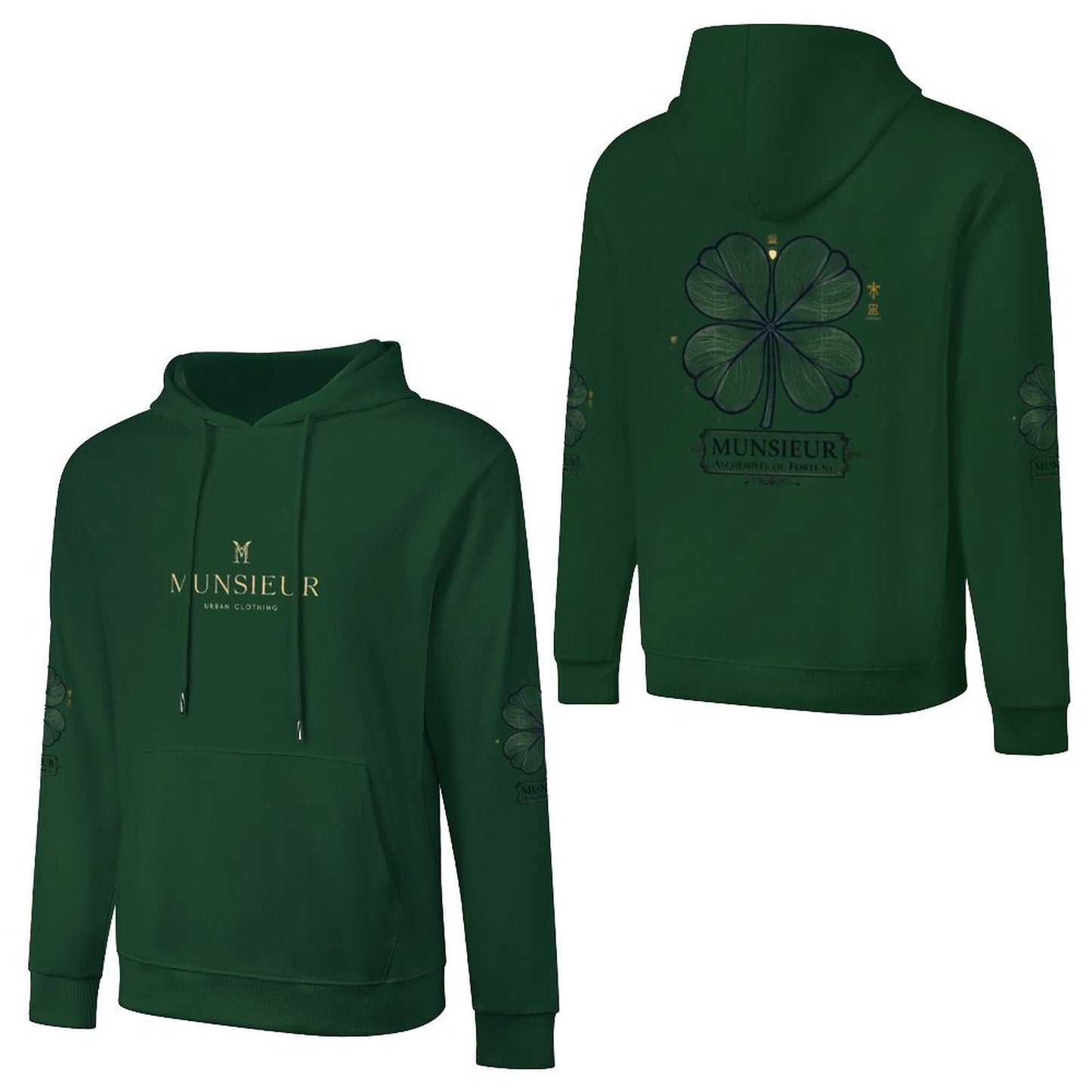 St. Patrick's Day Collection Cotton Men's Alchemist Hoodie with Pocket