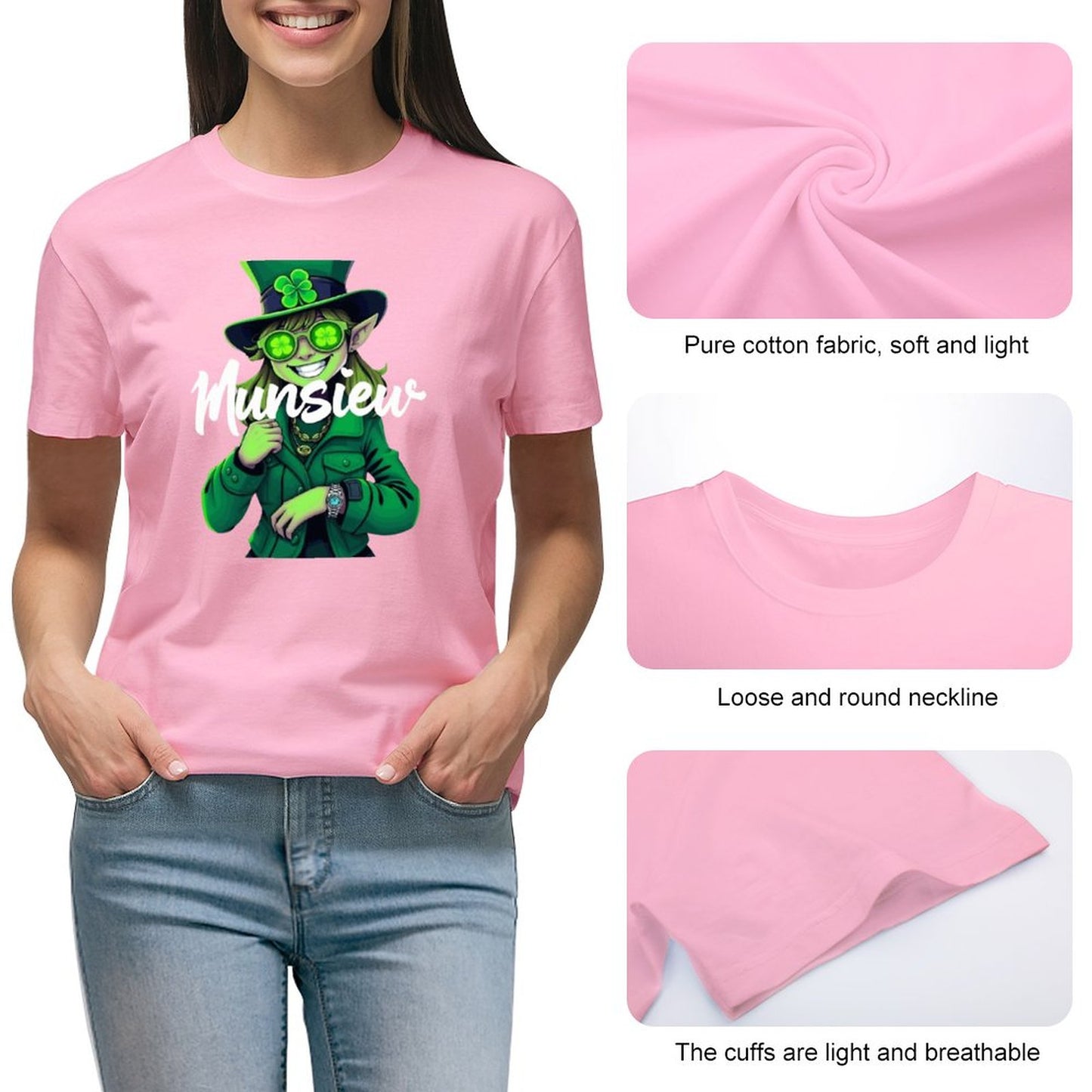 St. Patrick's Day Collection Leprechaun Mafia "Kiku" Women's T-shirt