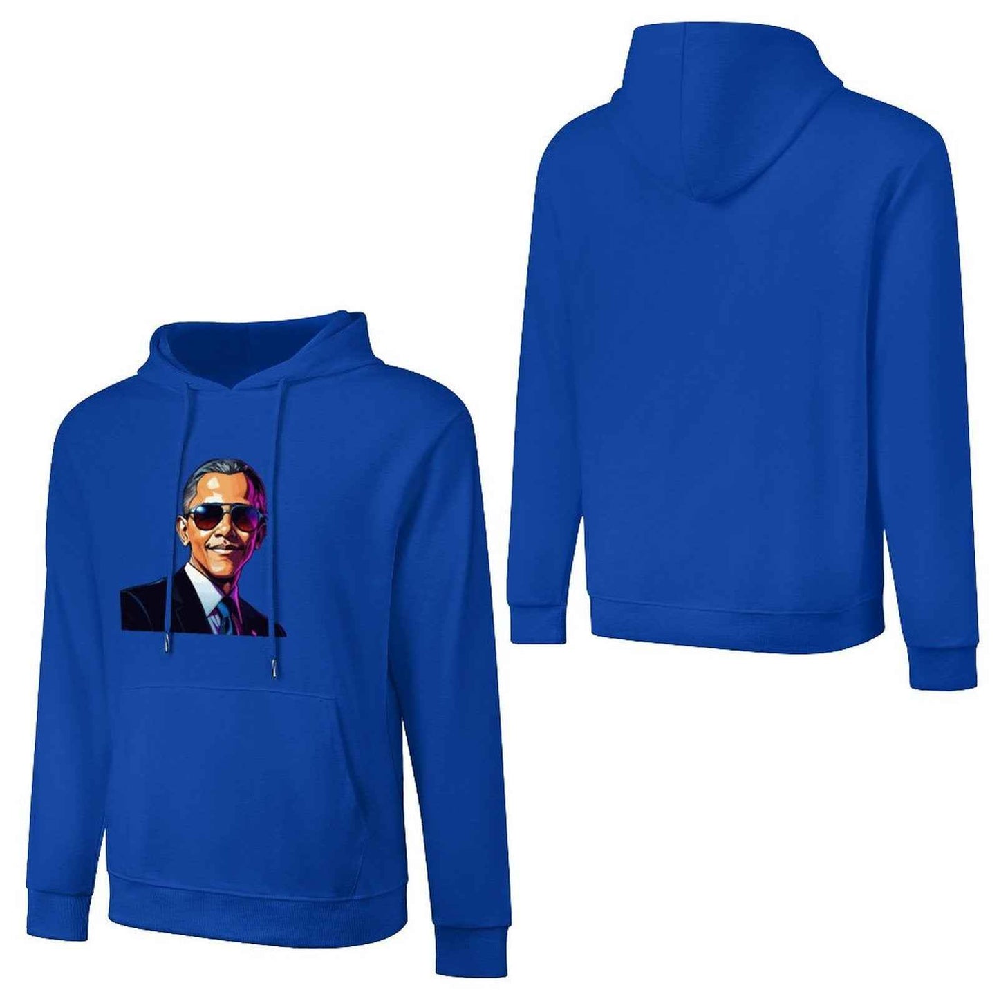 Men's Hoodie "Obama" Crown Co. π Comfortable Cotton Design Streetwear