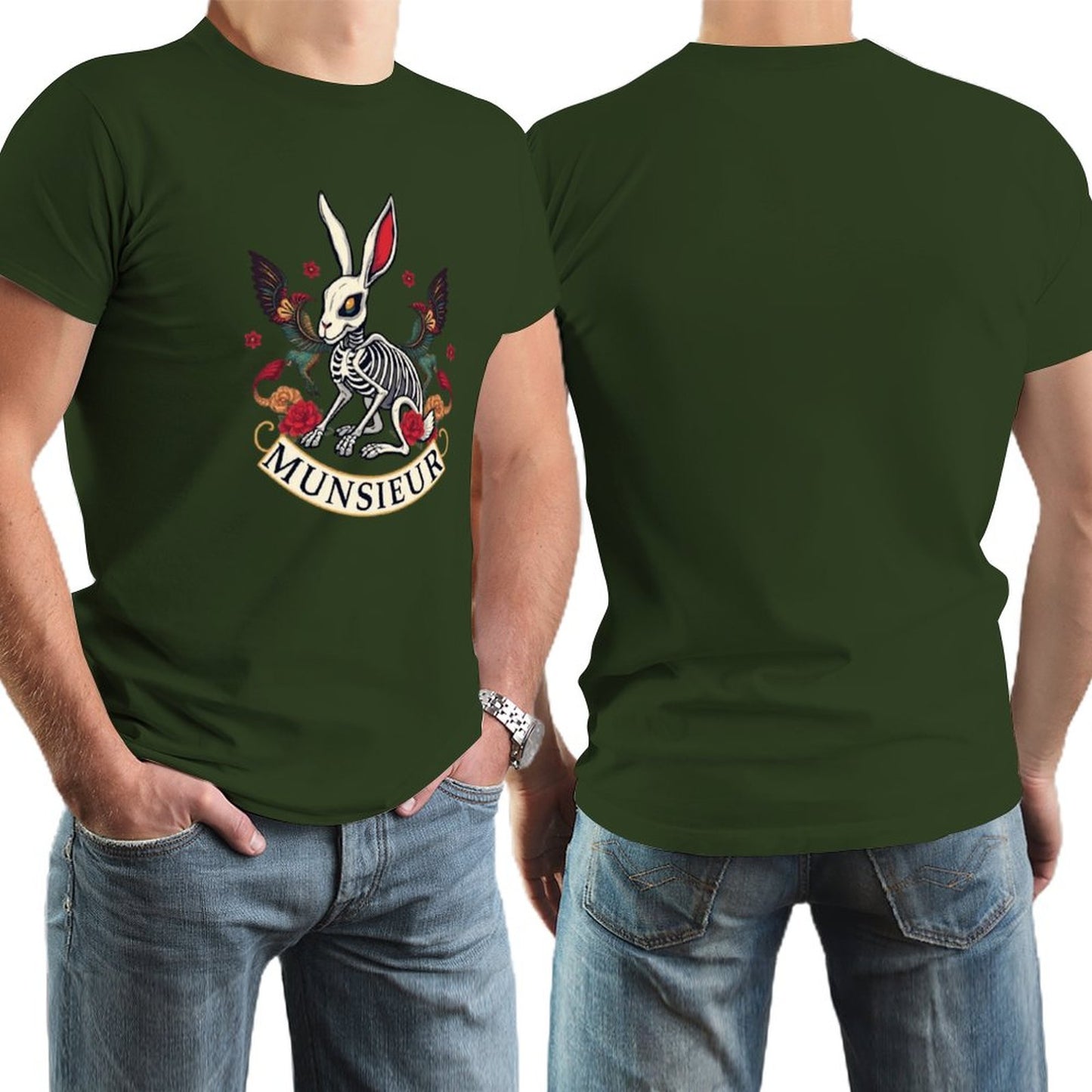 Munsieur Brand Tee "Rabbit FuFu" Streetwear Design Stylish Tee for Men