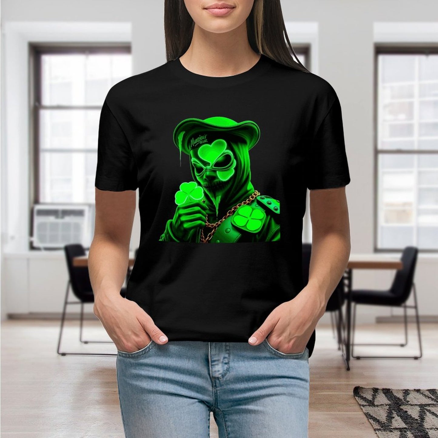 St. Patrick's Day Collection Women's Clover Gang Poet T-shirt