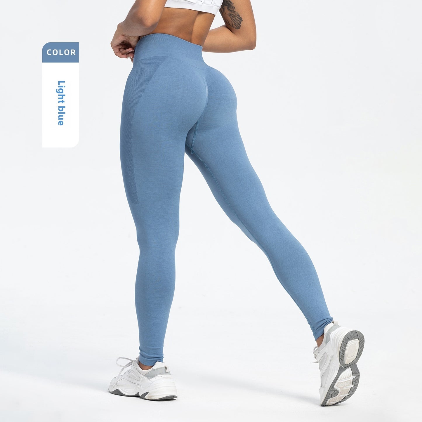 Women's Sports Fitness Seamless Hip Raise High Waist Yoga Leggings