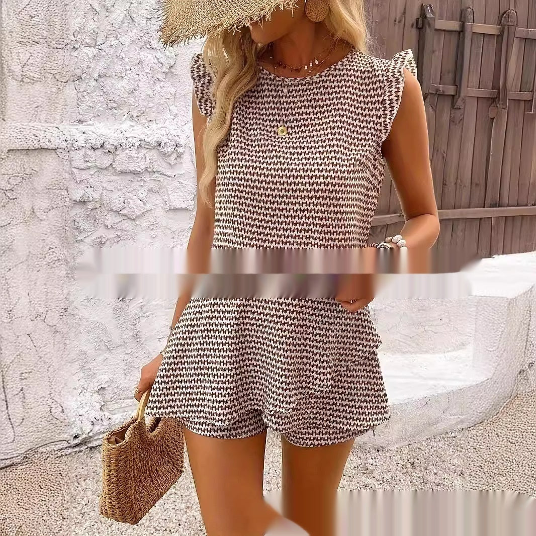 Women's 2pc Skirt Set Swing Elegant Romper