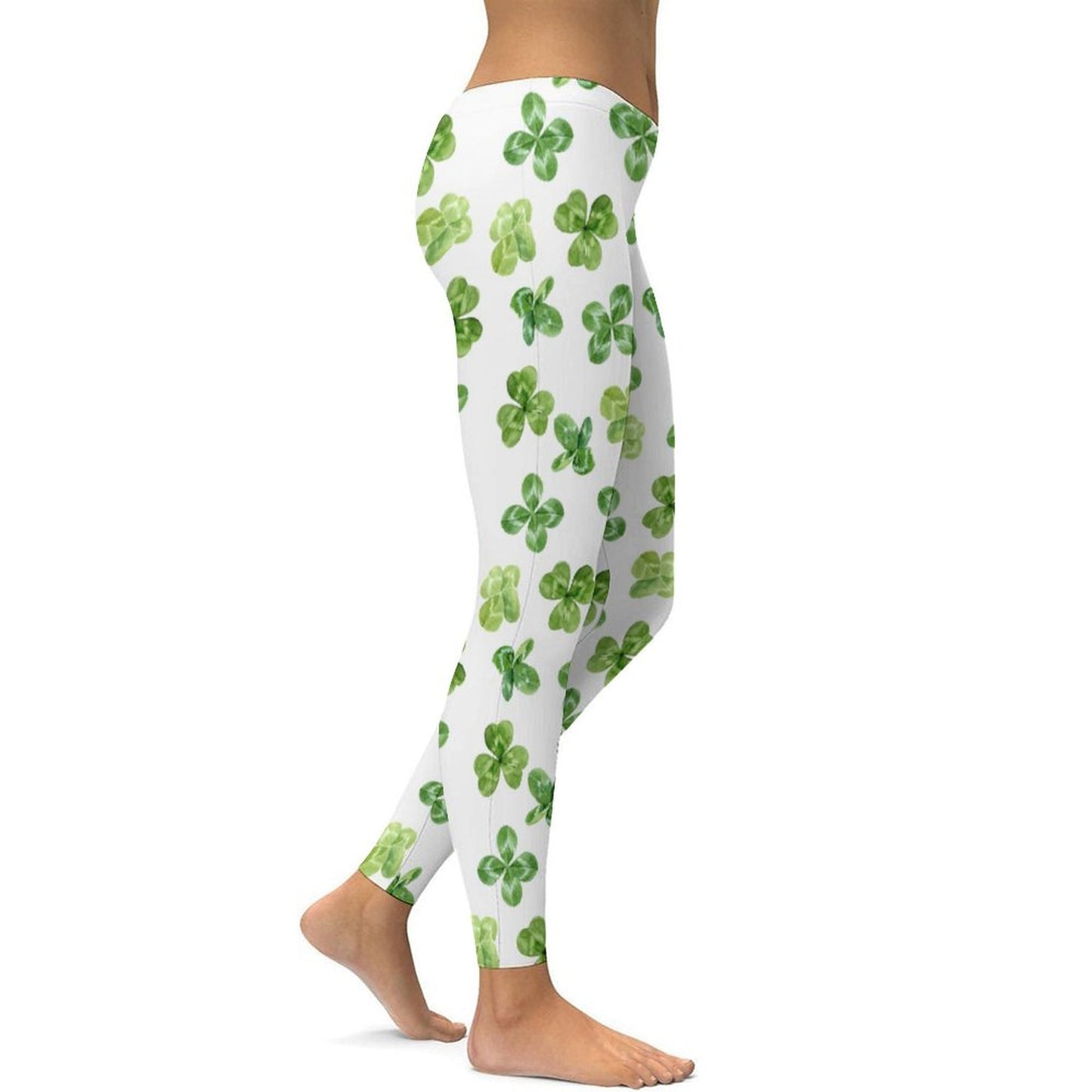 Munsieur St. Patrick's Day Collection Shamrock Leggings for Women