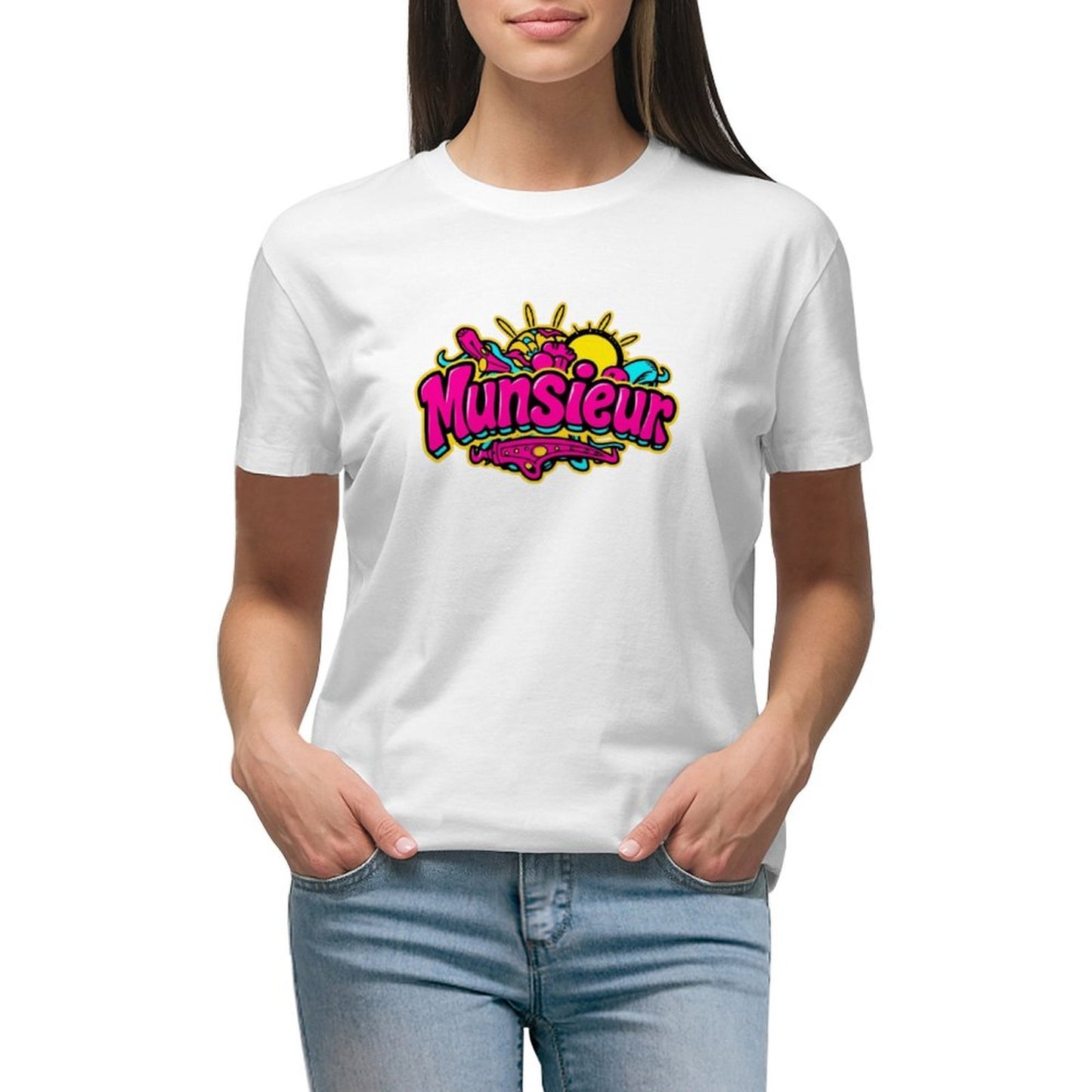Munsieur Brand T-Shirts for Women "Candy Land" Streetwear Design for Her