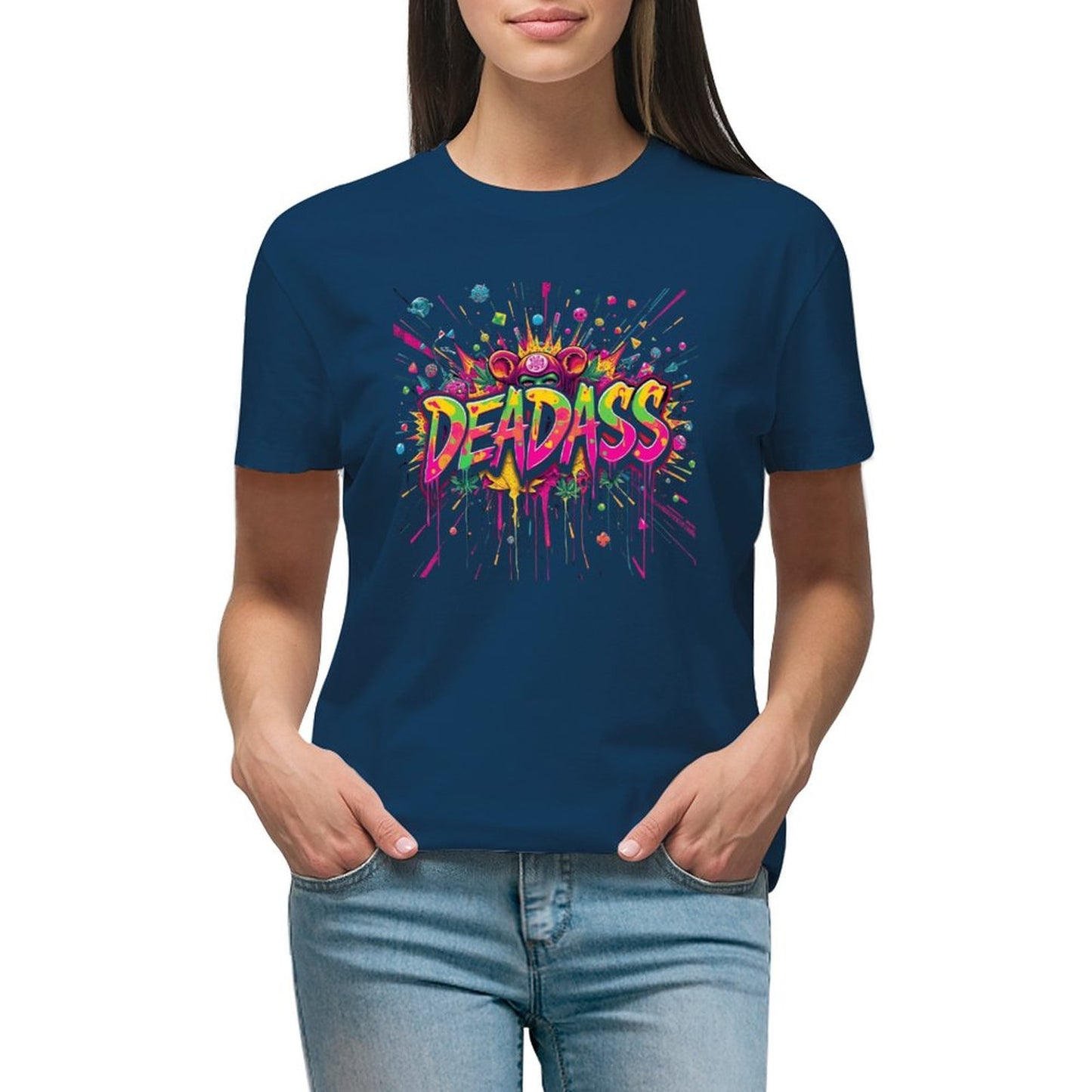 Designer T-shirt for Women "DeadA**" Streetwear for Her Shop Now and Save More