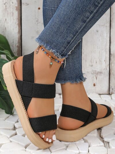 Open Toe Platform Sandals - Munsieur