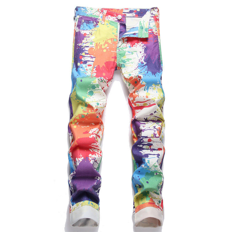 Streetwear Men's Designer Digital Printed Pants