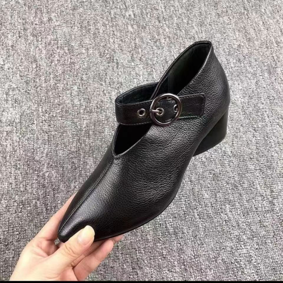 Women's Ankle Boots New European And American Fashion Women's Chunky Style
