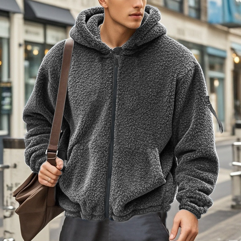 American Men's Double-sided Loose Coat