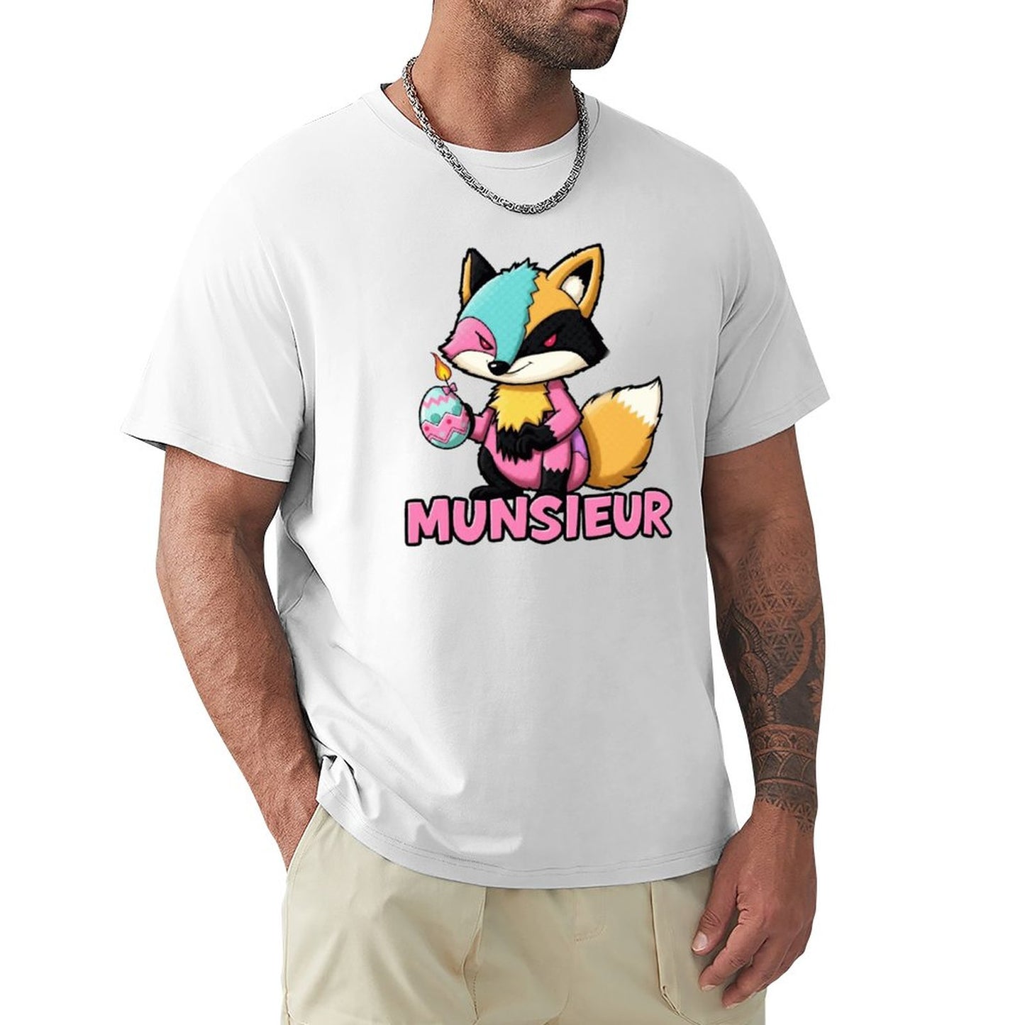 Munsieur Men's Tee Easter Collection "Sly Fox" Designer Tee