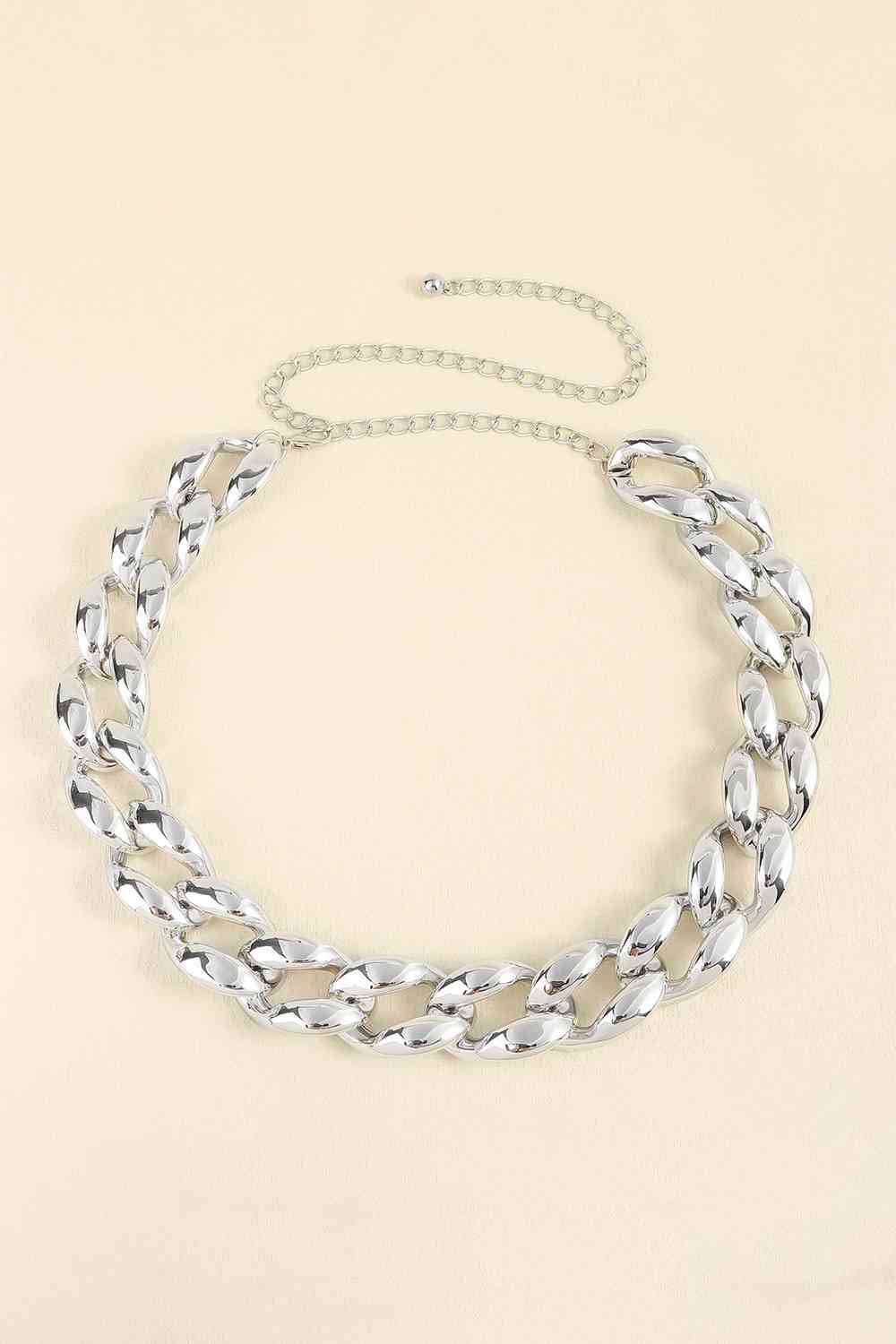 1.2" Width Acrylic Curb Chain Belt - Munsieur