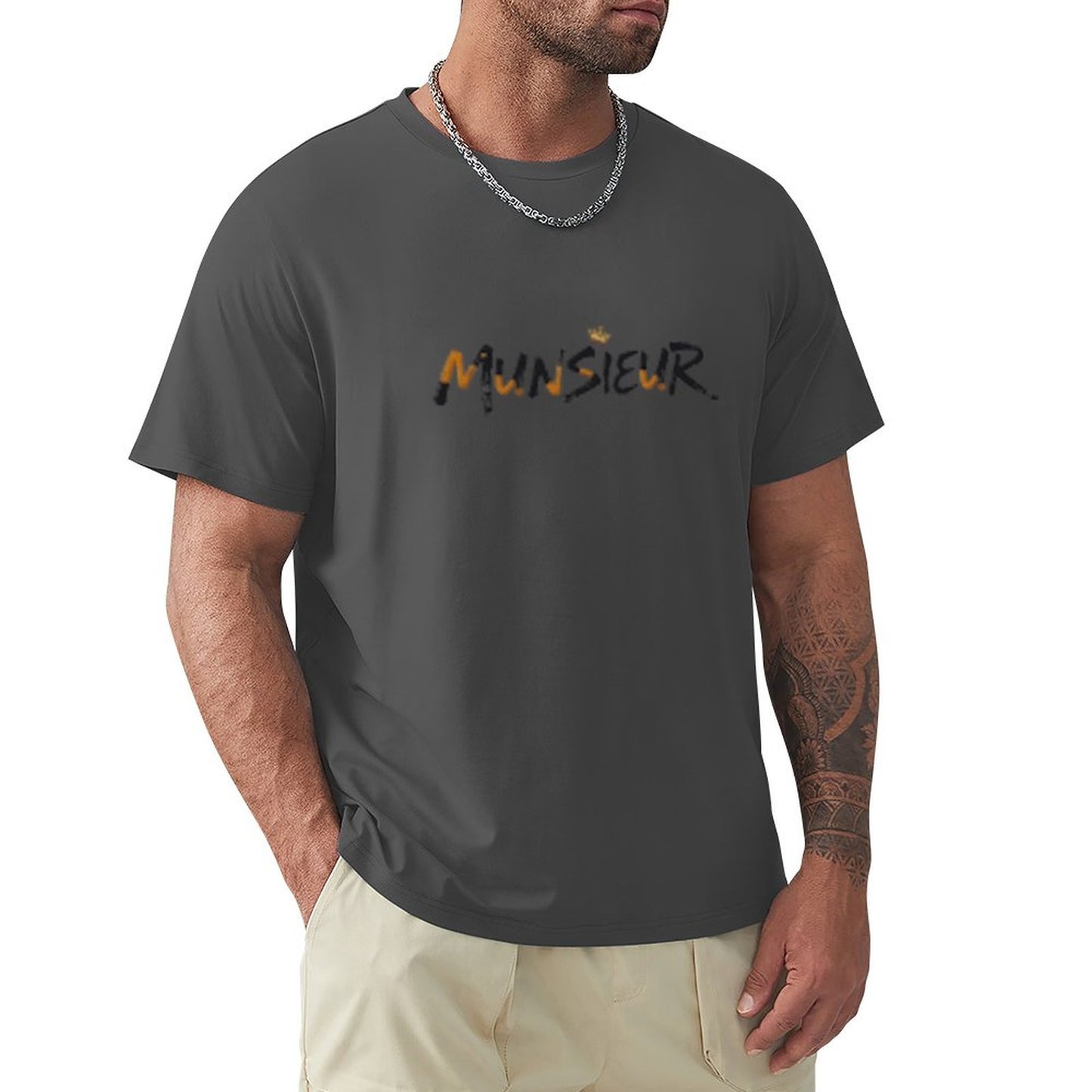 Munsieur Signature Men's Tee (High Definition & Front Printing)