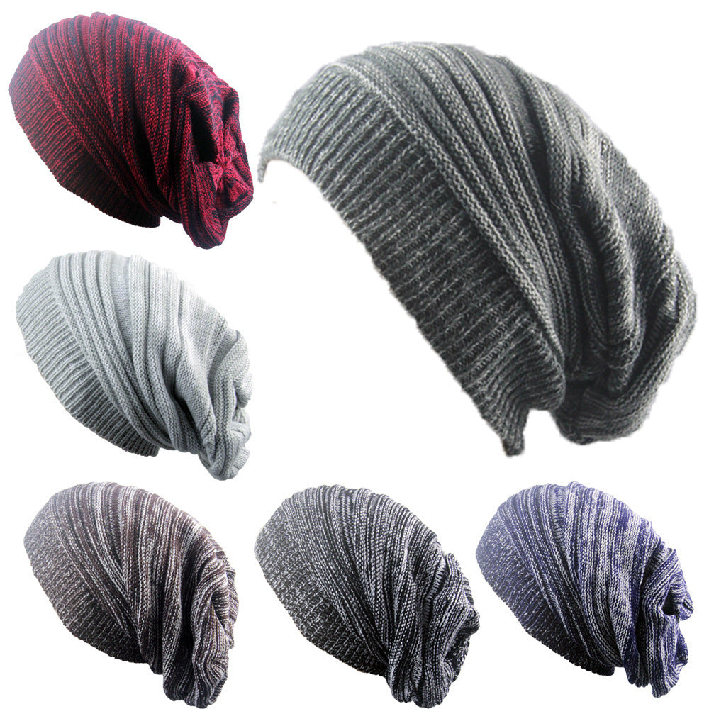 Two-color Melaleuca Pleated Warm Pile Hat