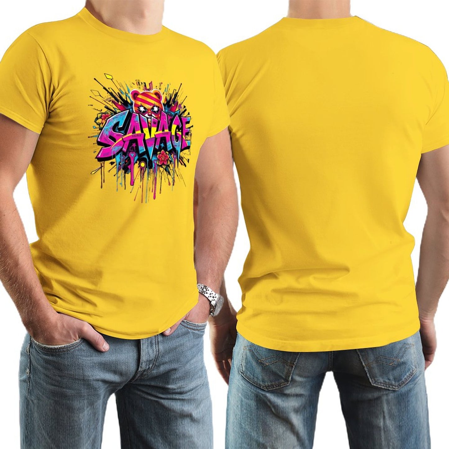 Munsieur Tee for Men – "Savage" Graphic Streetwear Tee