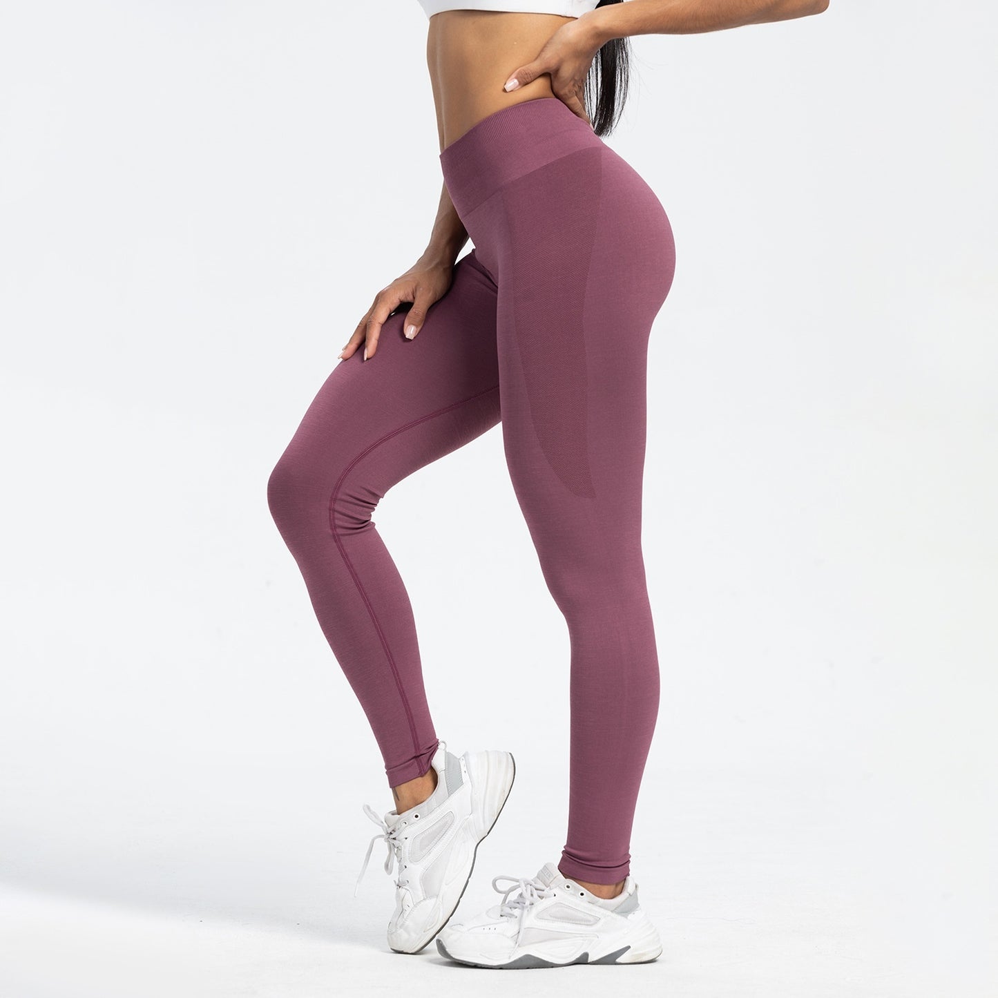 Women's Sports Fitness Seamless Hip Raise High Waist Yoga Leggings