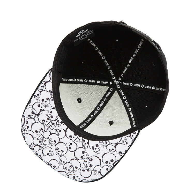 Hip Hop Edge Fashion Skull Embroidery Baseball Hat