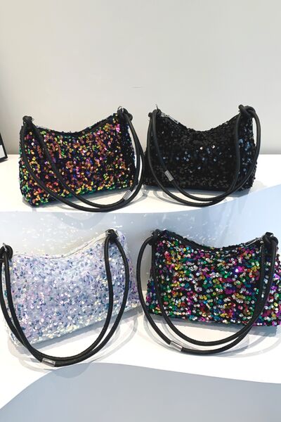Sequin Double Strap Shoulder Bag - Munsieur
