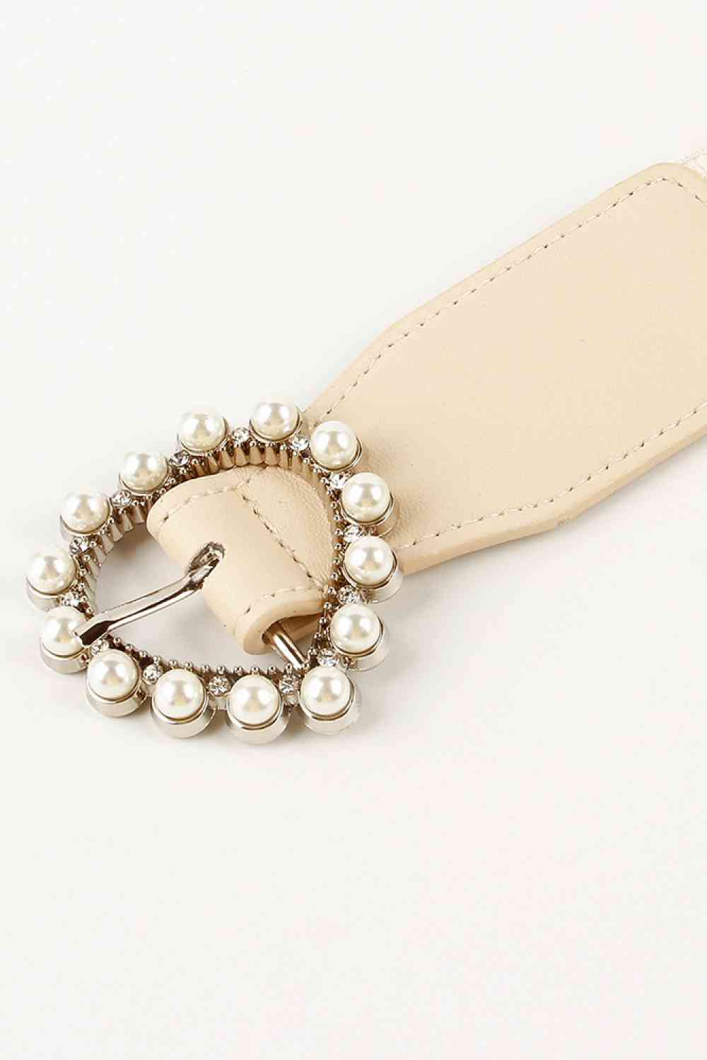 Pearl Buckle Elastic Belt - Munsieur