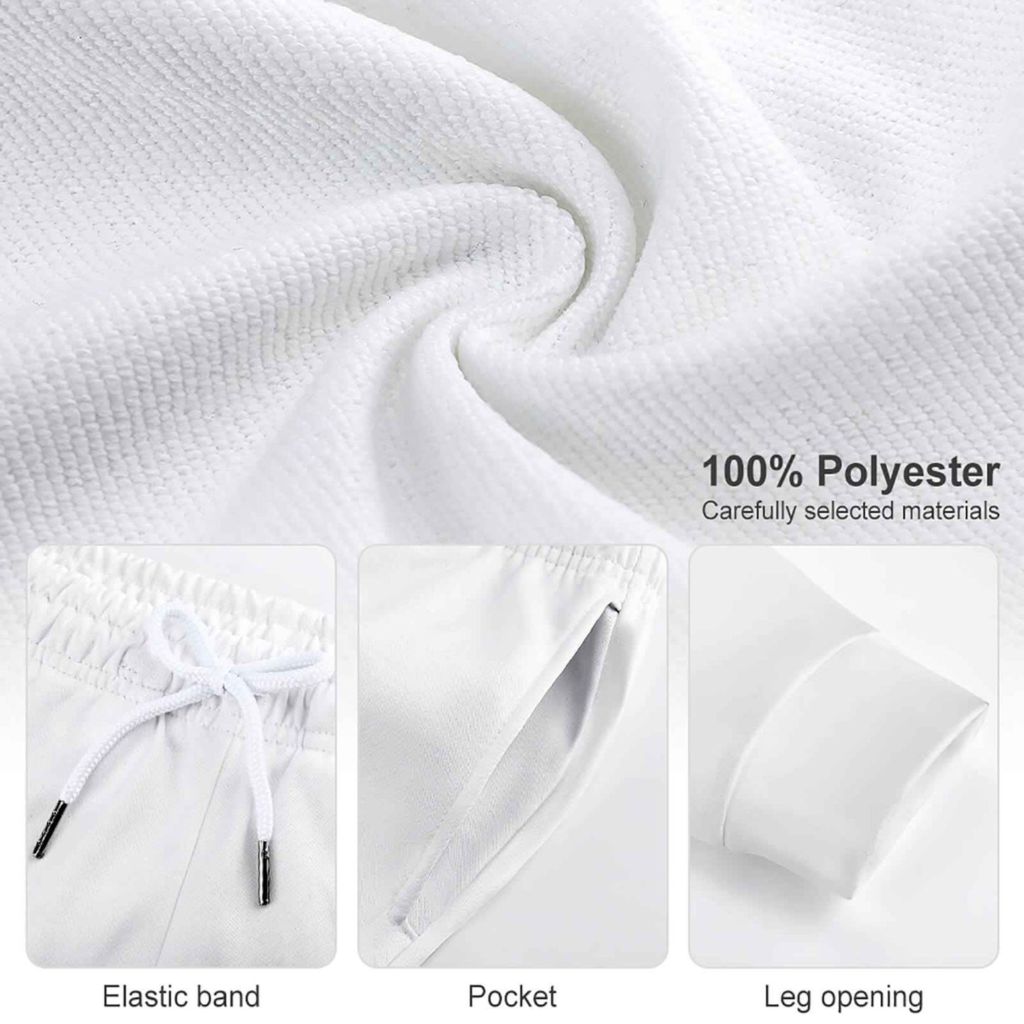 Men's Joggers Solid Color Breathable Polyester Blend