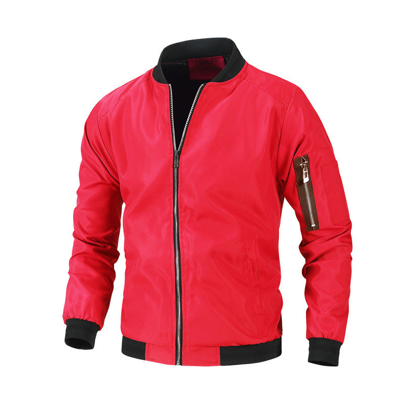 Men's Casual Baseball Sports Coat Slim Fit