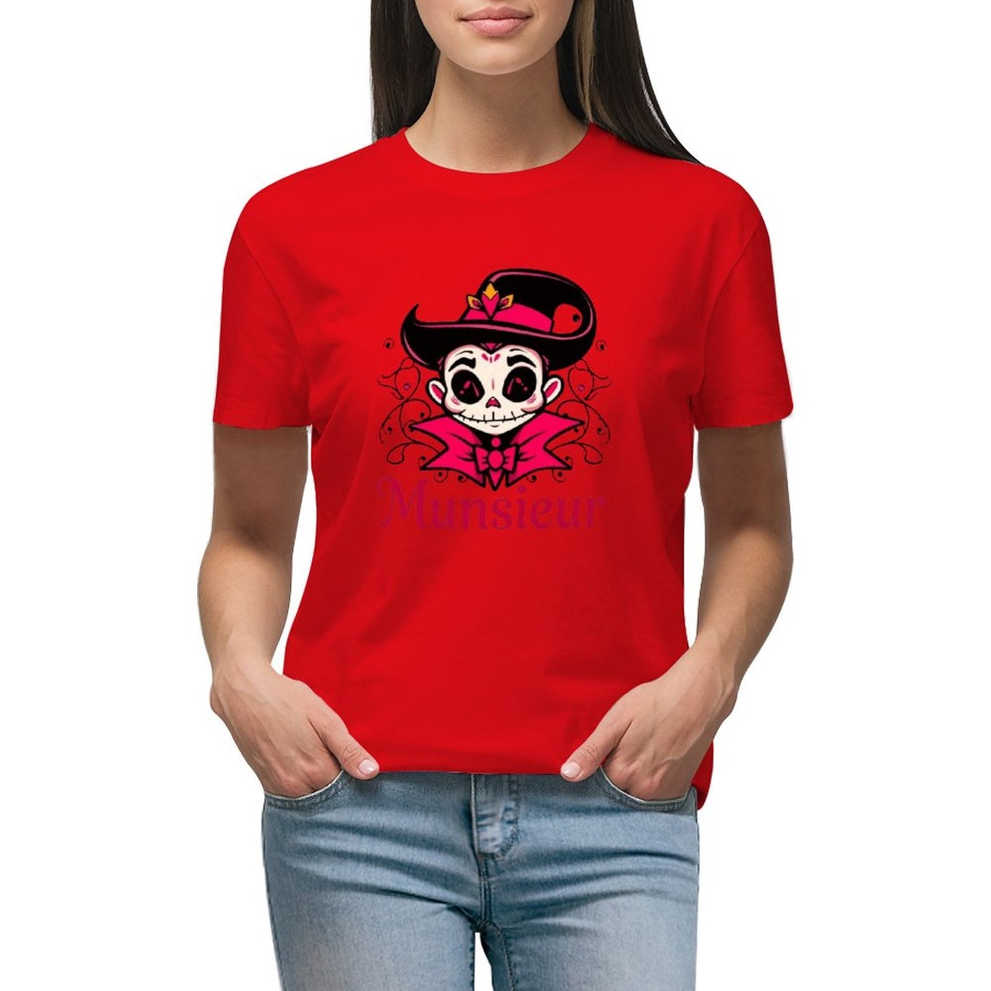 Women's Munsieur T-shirt Valentine's Day Collection "Count Lovie" Streetwear Fashion for Her