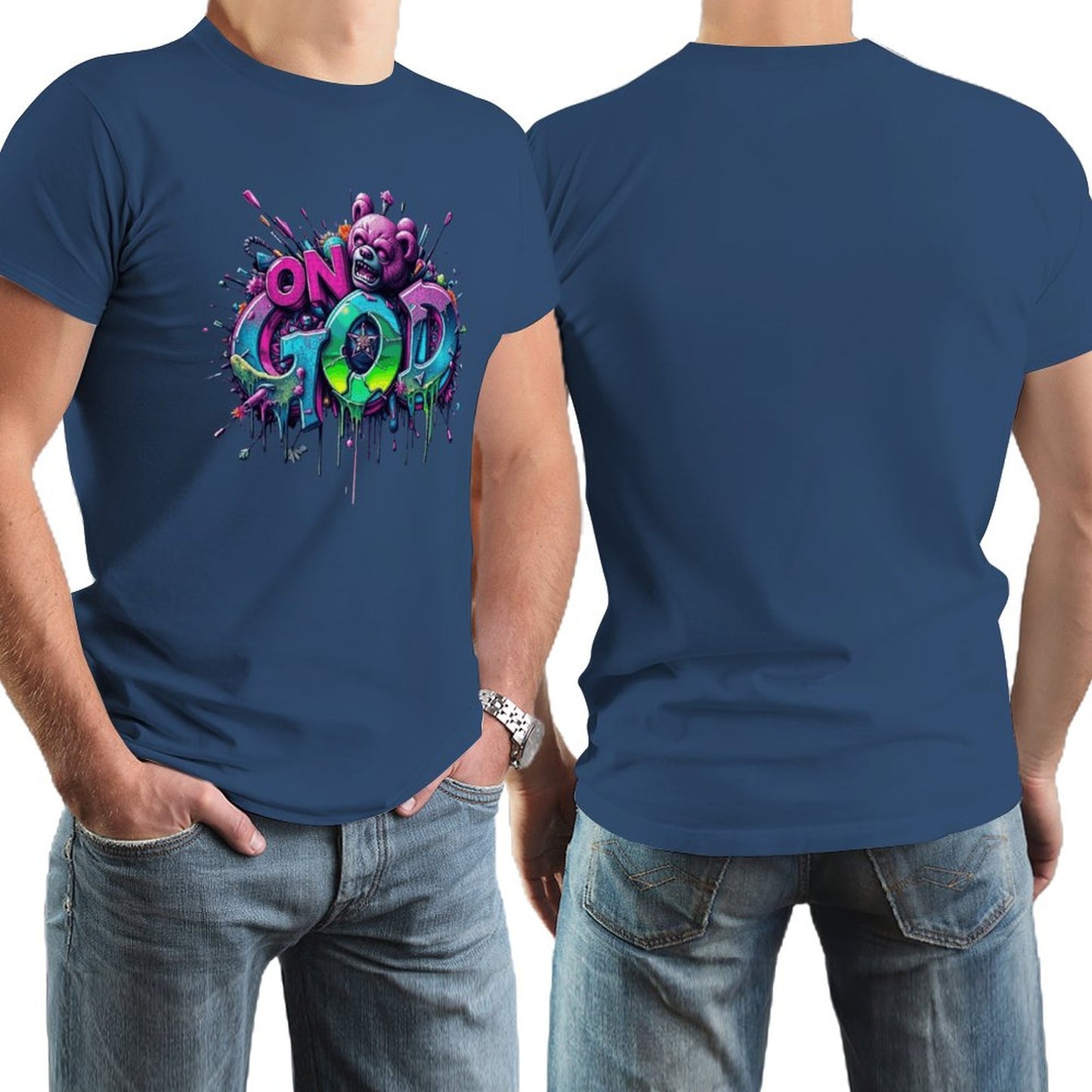 Men's Tee "On God" Streetwear Fashion Munsieur Men's Tee