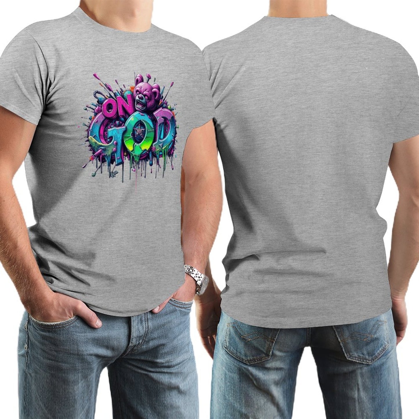 Men's Tee "On God" Streetwear Fashion Munsieur Men's Tee