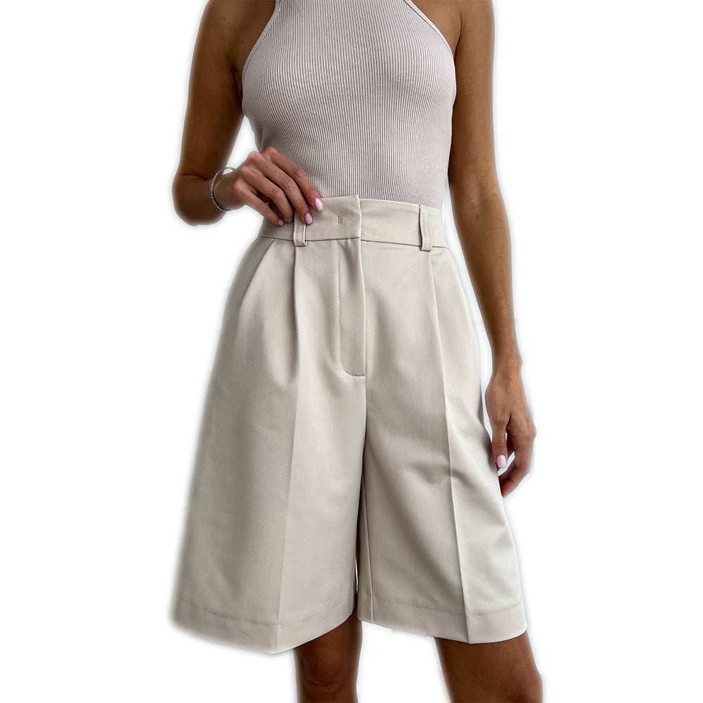 Women's Straight-Leg Long Bottoms Loose Five Points
